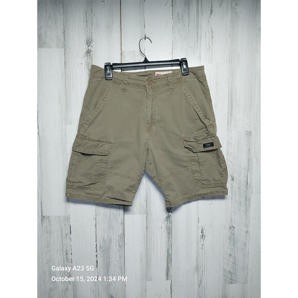 Wrangler Cargo Shorts 32 Tan Relaxed Fit - Picture 1 of 6